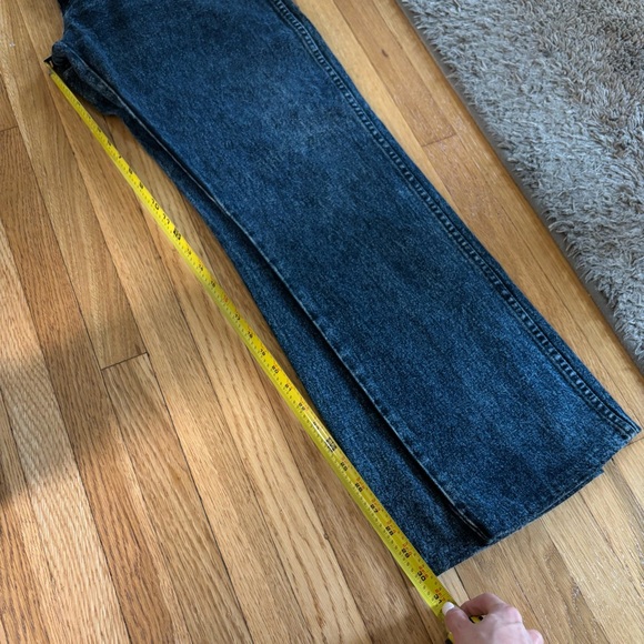 Wrangler Men's Acid Wash Navy Jeans 36x32 - Picture 2 of 6